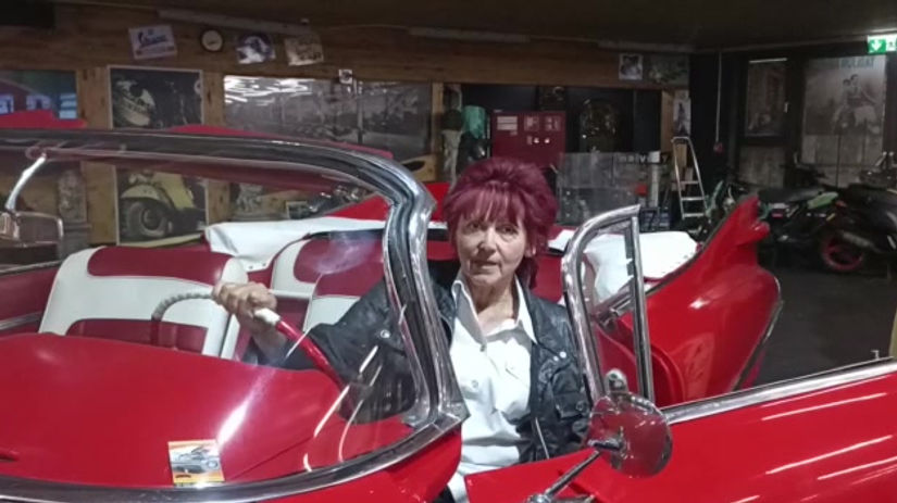 Helga Egger Bundespräsident 2022 Kandiatin Tirol Österreich  (3) Cadillac Eldorado biarritz 1959 Cabrio Convertible